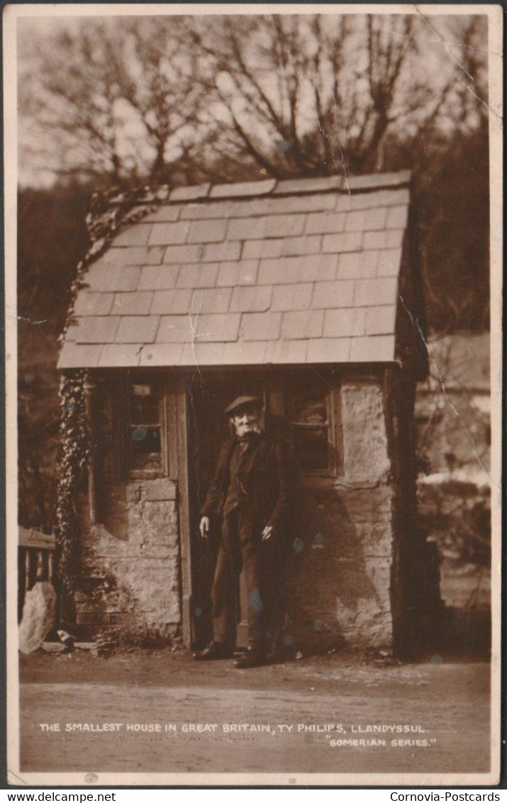 The Smallest House In Great Britain, Ty Philips, Llandyssul, C.1920s - Gomerian Series RP Postcard - Cardiganshire