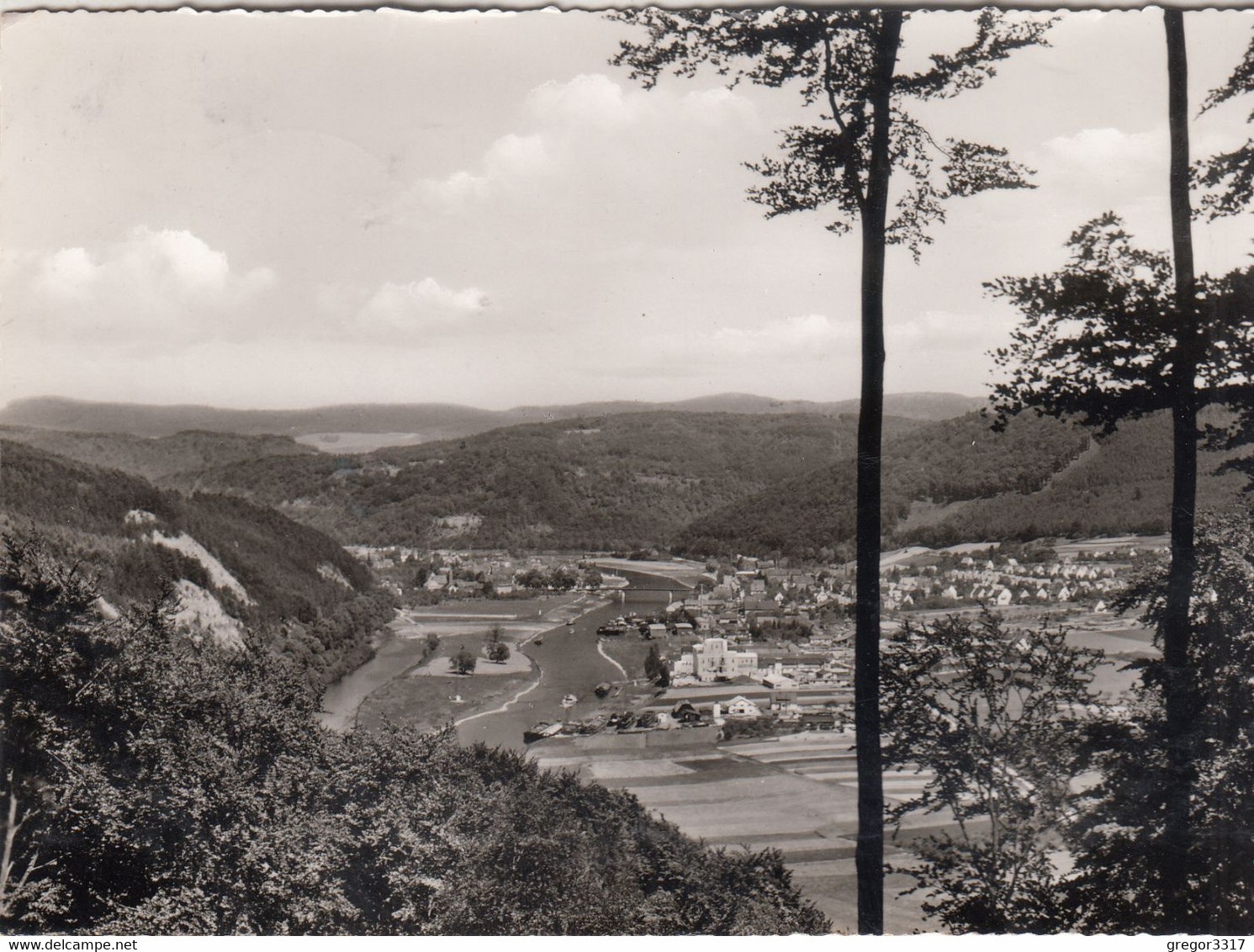 C1729) Blick Auf BODENWERDER A. D. Weser - 20.07.1961 S/W Ansicht - Bodenwerder