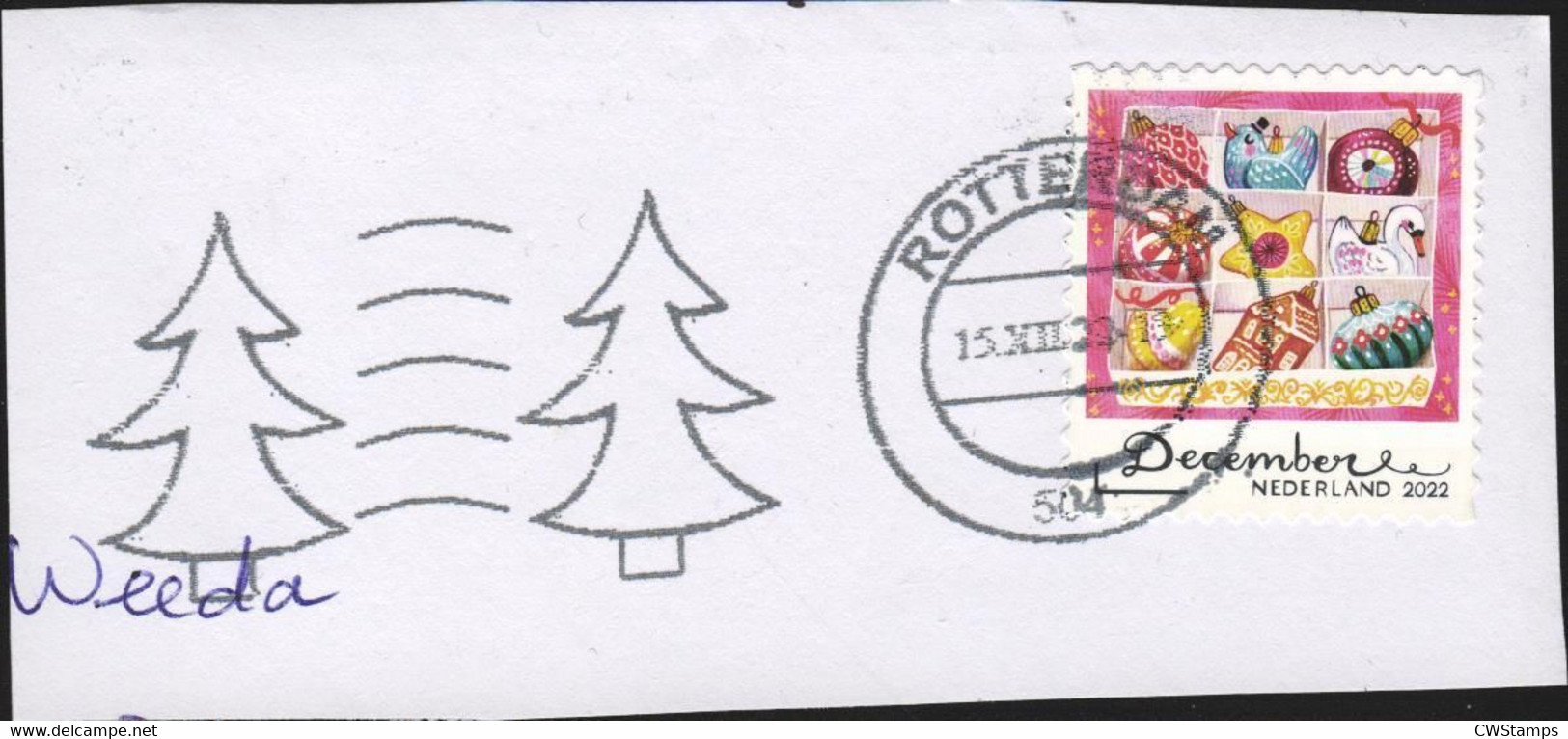 Nederland Kerst Christmas 2022 - Used Stamps