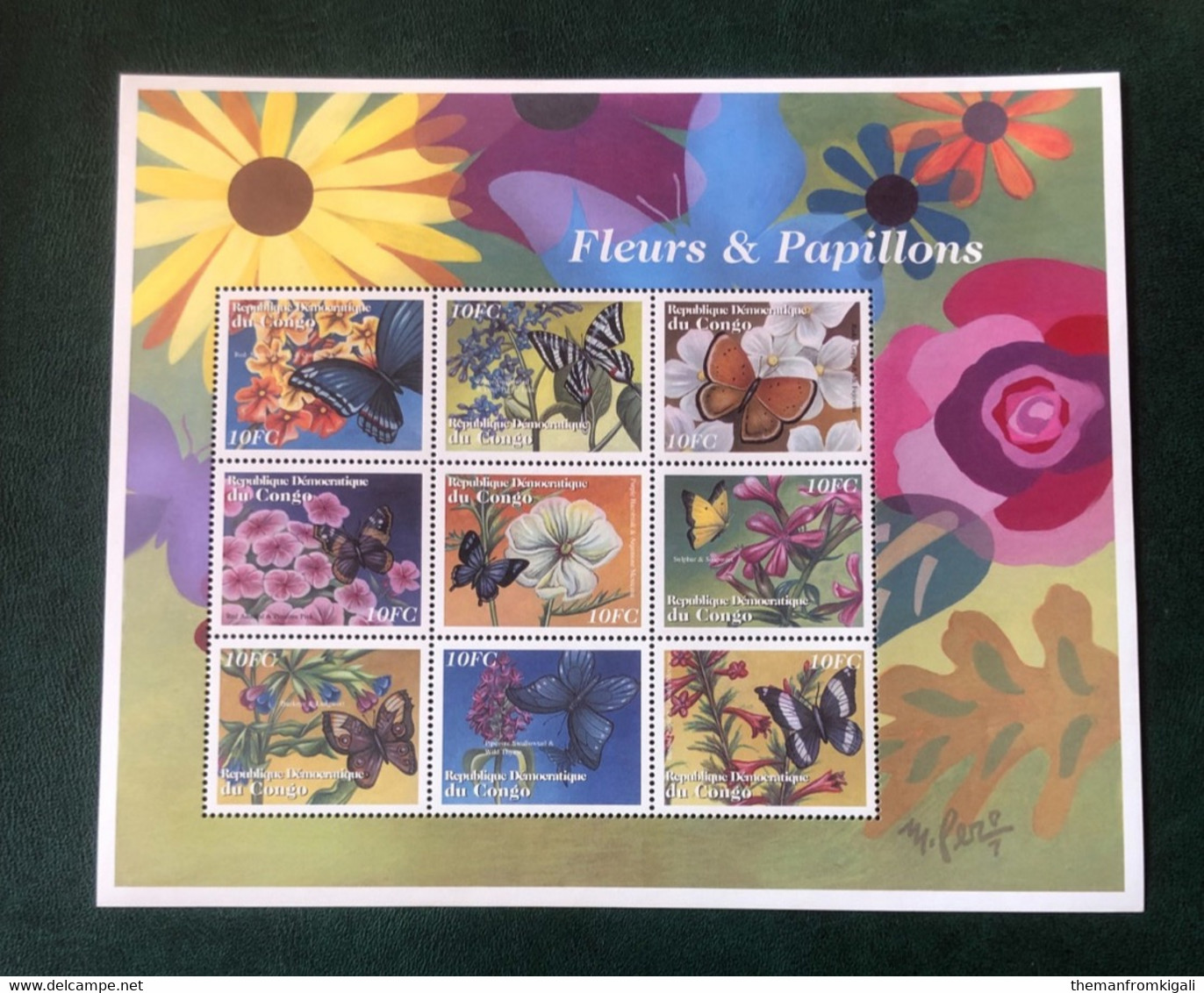 Congo DRC 2001 - Flowers And Insects - Autres & Non Classés