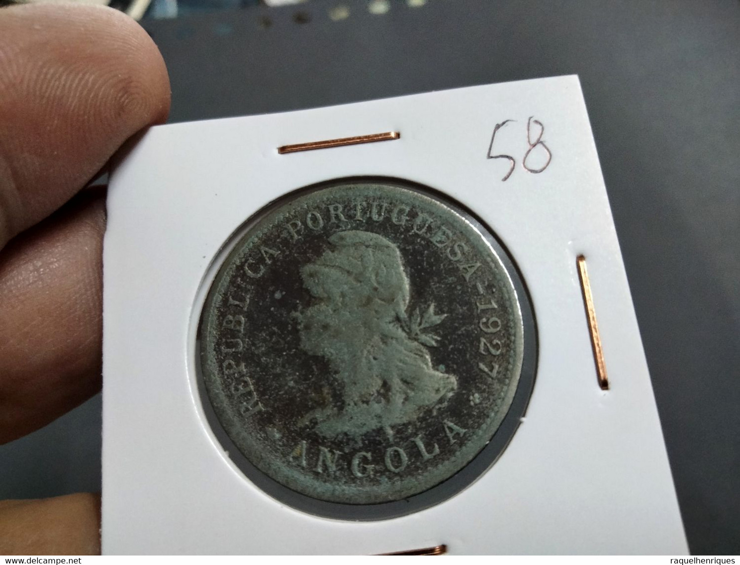 PORTUGAL ANGOLA 50 CENTAVOS 1927 Km#69 (G#35-58) - Angola