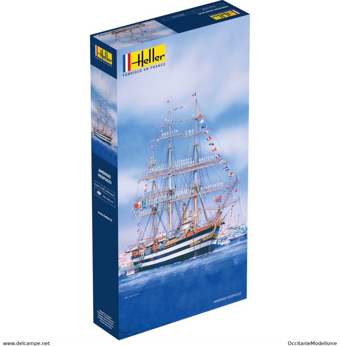 Heller - AMERIGO VESPUCCI Bateau école Maquette Kit Plastique Réf. 80807 NBO Neuf 1/150 - Bâteaux