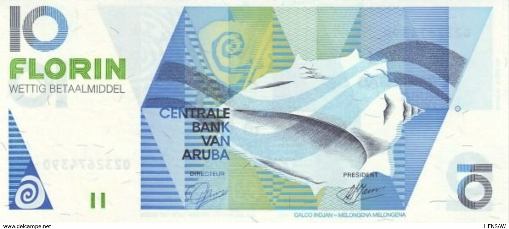 ARUBA 10 FLORIN P 11 1993 AUNC SC- NUEVO- - Aruba (1986-...)