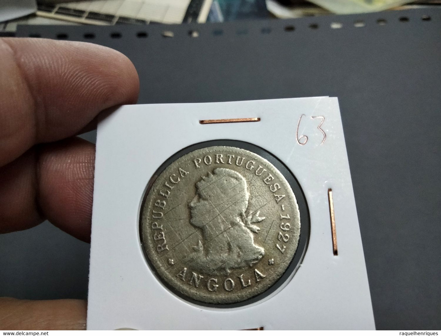 PORTUGAL ANGOLA 50 CENTAVOS 1927 Km#69 (G#35-63) - Angola