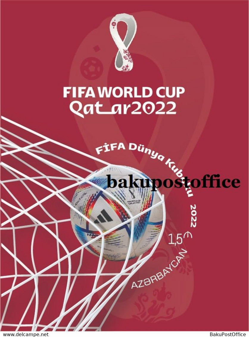 Azerbaijan Stamps 2022 "FIFA World Cup 2022" UNPERFORATED / İmperforated - 2022 – Qatar