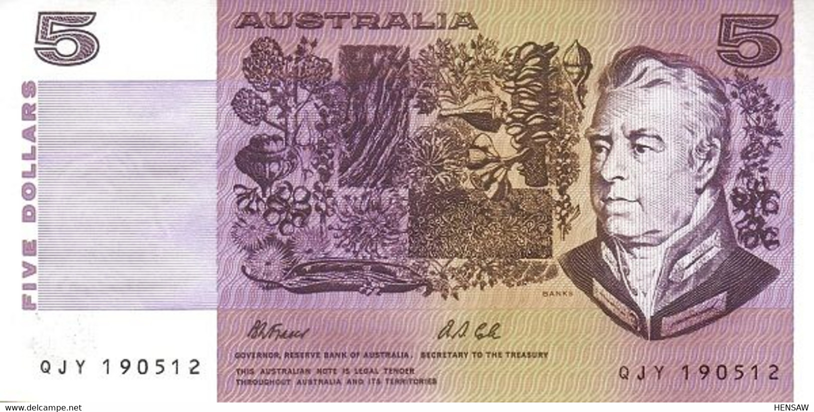 AUSTRALIA 5 DOLLARS P 44g 1983 AUNC SC- NUEVO- - Altri & Non Classificati