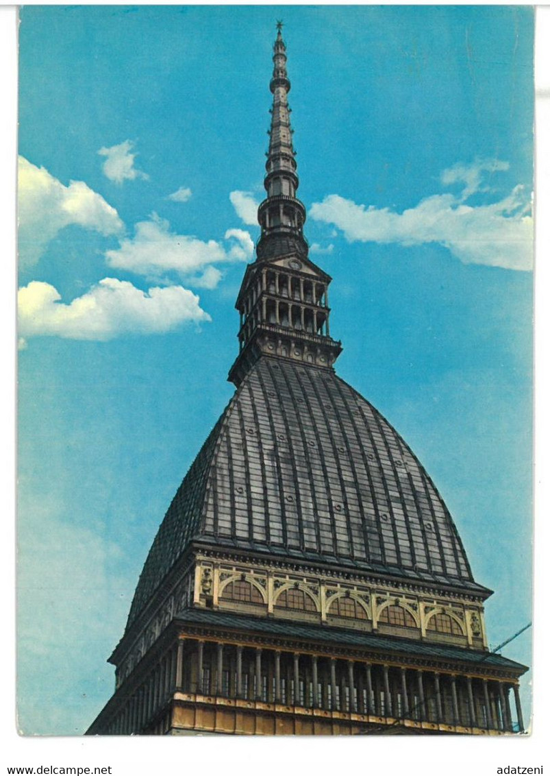 BR2197 Torino La Mole Antonelliana Viaggiata 1968 Verso Roma - Mole Antonelliana