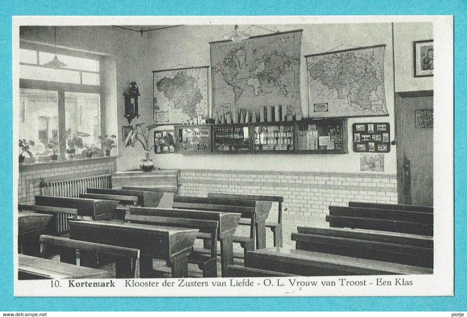 * Kortemark - Cortemarck (West Vlaanderen) * (Foto Sinaeve, Nr 10) Klooster Zusters Van Liefde, OLV Van Troost, Klas - Kortemark