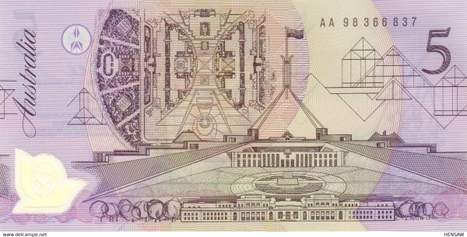 AUSTRALIA 5 DOLLARS P 50a 1992 UNC SC NUEVO - Altri & Non Classificati