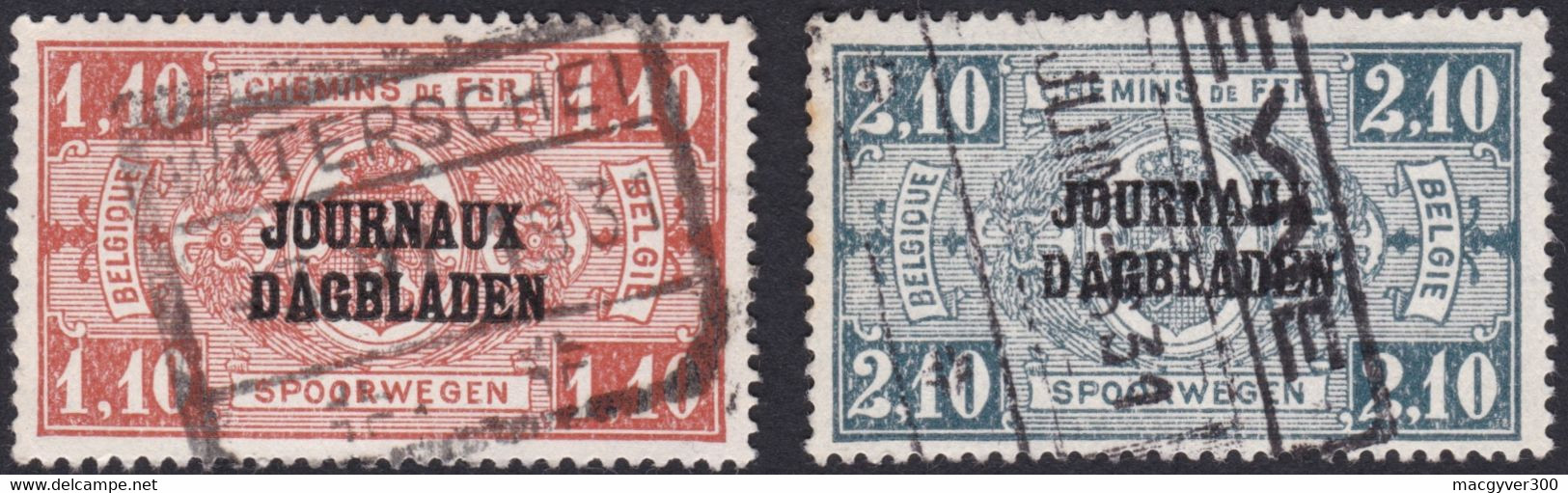 BELGIQUE, 1931, Journaux ( COB JO38-JO40) - Dagbladzegels [JO]