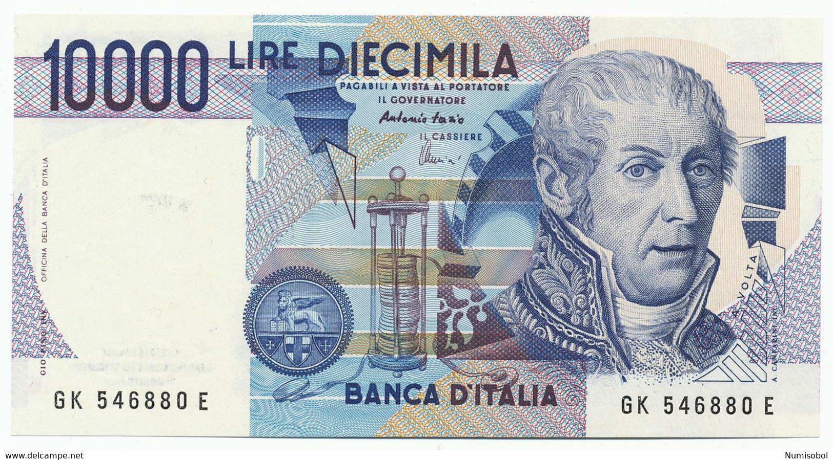 ITALY - 10000 Lire 3. 9. 1984. P112c, UNC (T155) - 10000 Lire