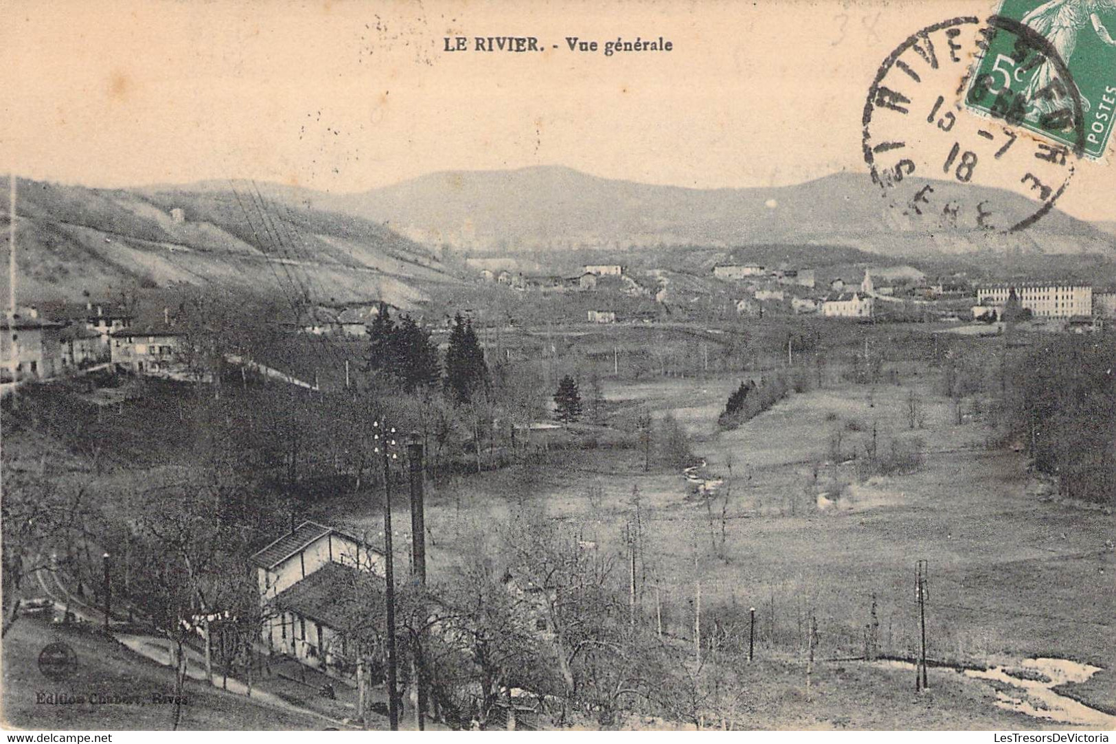CPA France - Isère - Le Rivier - Vue Générale - Oblitérée Isère 1918 - Edition Chabert - Paysage - Other & Unclassified