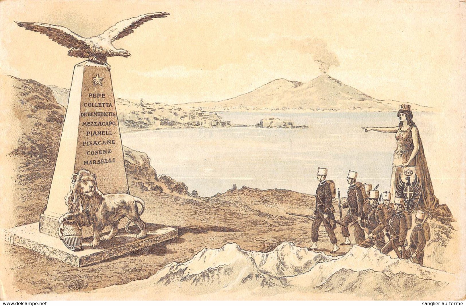 CPA GUERRE / ITALIE / ILLUSTRATEUR / RICORDO DEL COLLEGIO MILITARE DI NAPOLI - Weltkrieg 1914-18