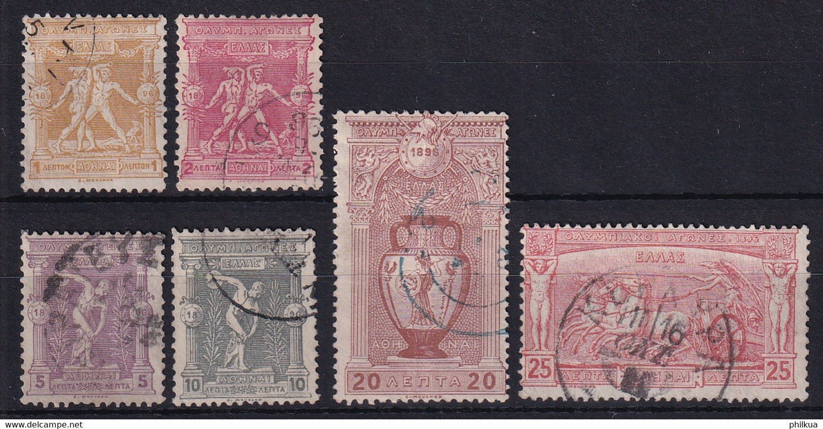 MiNr. 96 - 101 Griechenland1896 Wiedereinführung Der Olympischen Spiele - Used Stamps