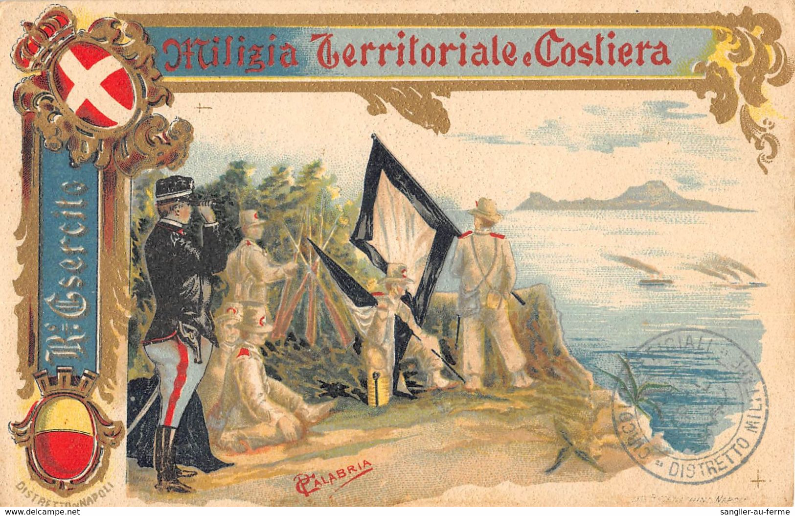 CPA GUERRE / ITALIE / ILLUSTRATEUR / MILIZIA TERRITORIALE E COSTIERA CALABRIA - Guerra 1914-18