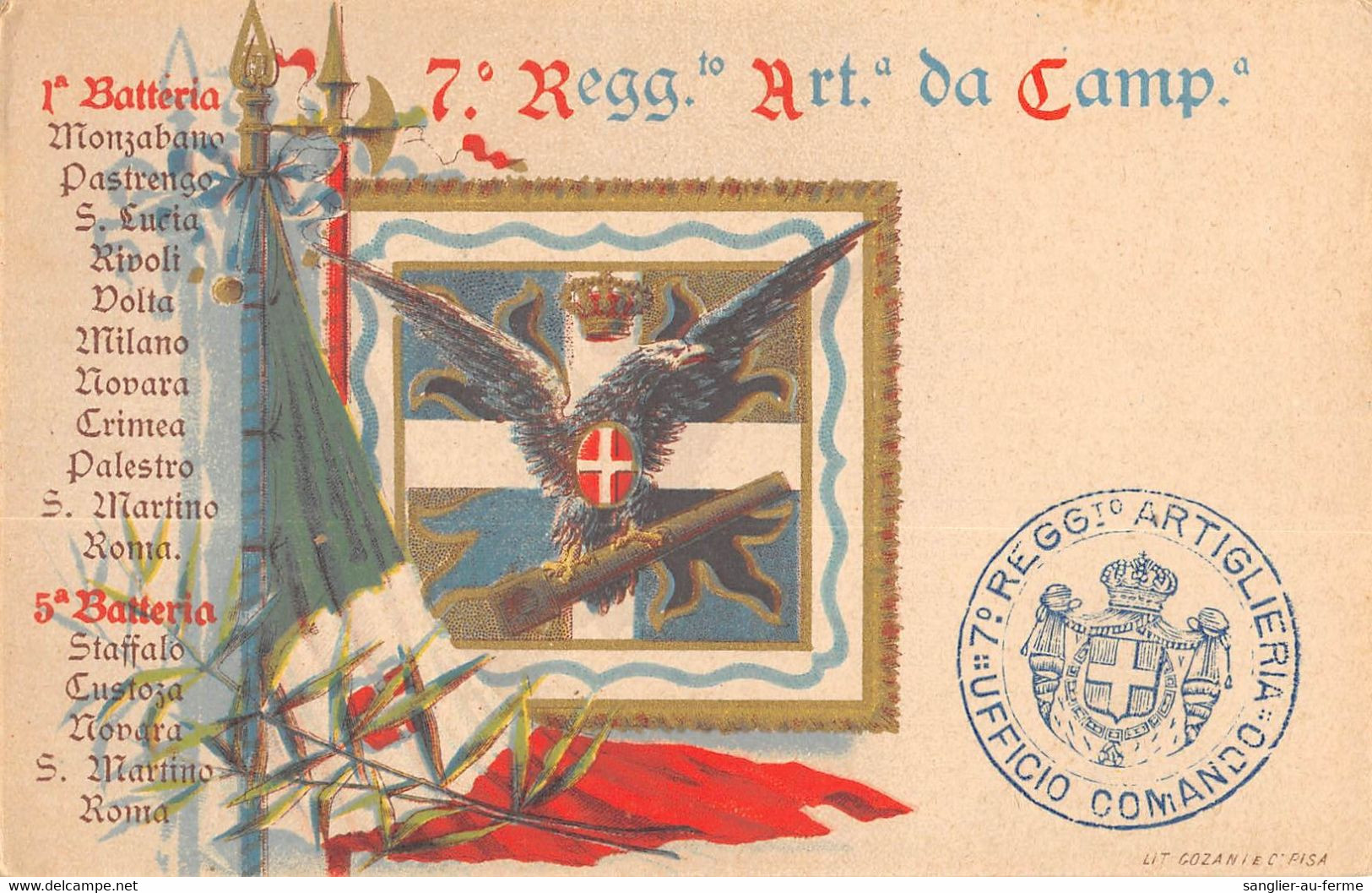 CPA GUERRE / ITALIE / ILLUSTRATEUR / 7e REGGIMENTO DE CAMPa - Guerra 1914-18