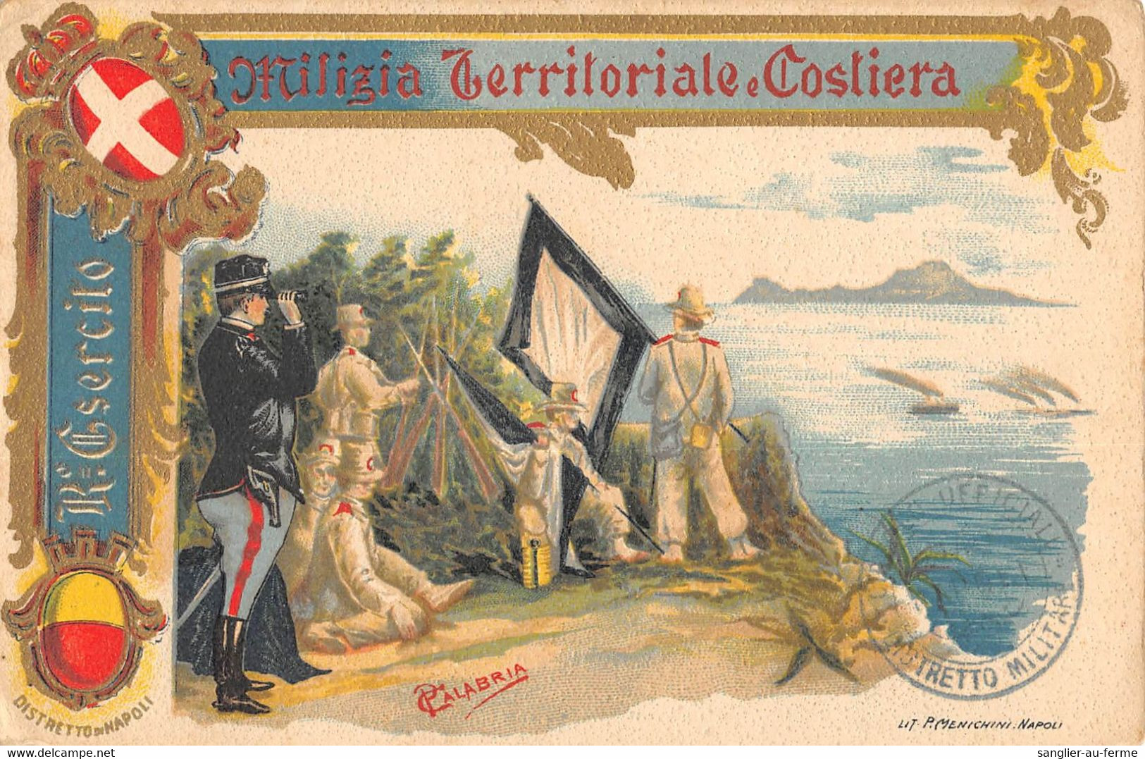 CPA GUERRE / ITALIE / ILLUSTRATEUR / MILIZIA TERRITORIALE E COSTIERA CALABRIA - Guerra 1914-18