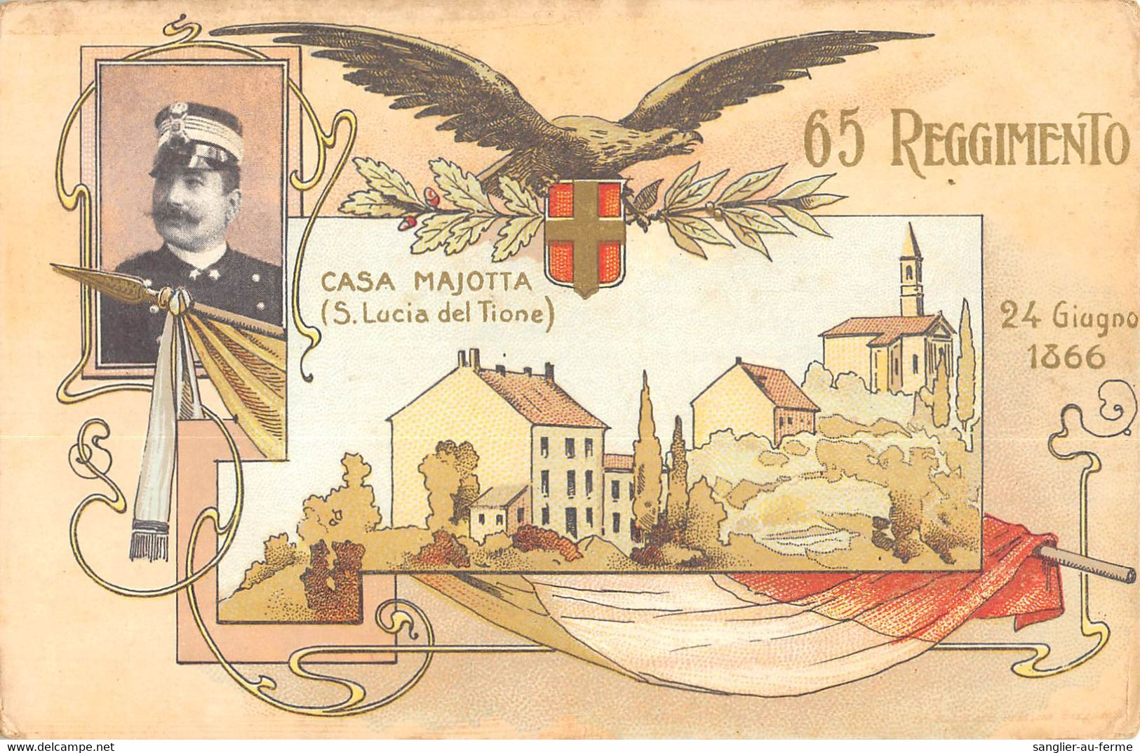 CPA GUERRE / ITALIE / ILLUSTRATEUR / 65e REGGIMENTO CASA MAJOTTA S.LUCIA DEL TIONE - Guerre 1914-18