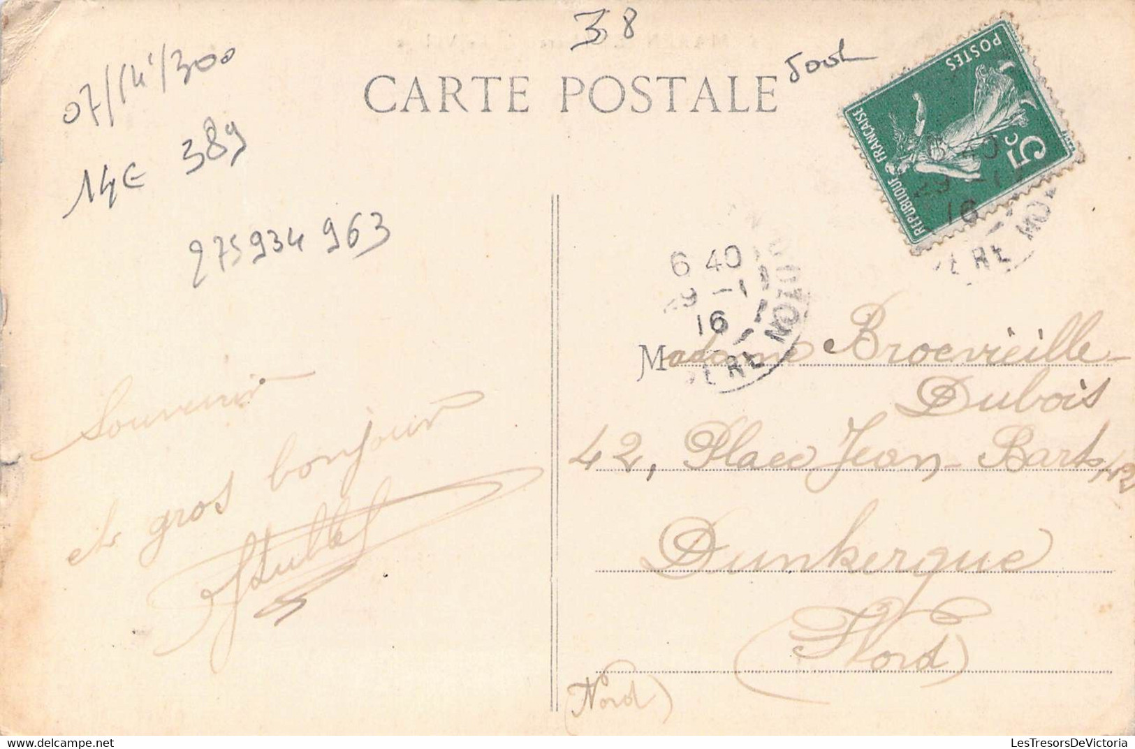 CPA France - Isère - Marennes - Le Village - Oblitérée 1916 - Animée - Animaux - Croix - Chemin - Eglise - Autres & Non Classés