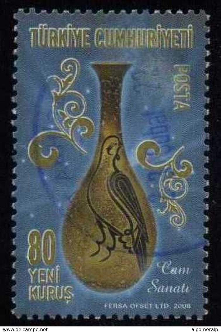Türkiye 2008 Mi 3699 Bottle With Double Prayer Saying In Bird Form | Traditional Turkish Art, Glass And Earthenware - Used Stamps