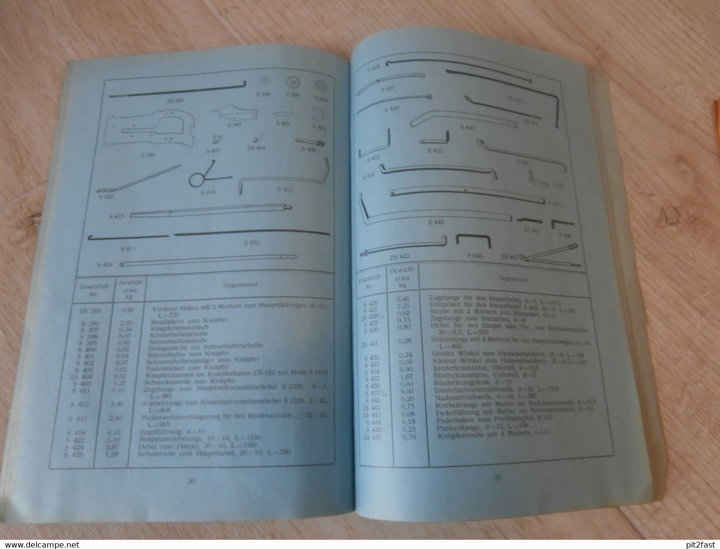 Krupp Bindemäher 1929 , 3x Ersatzteilkatalog und Anweisung , Katalog , Erntemaschinen , Ernte , Mähbinder !!!