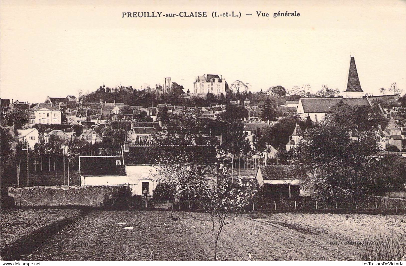 CPA France - Indre Et Loire - Preuilly Sur Claise - Vue Générale - Phot. Combier I. Macon - Paysage - Vue Générale - Other & Unclassified