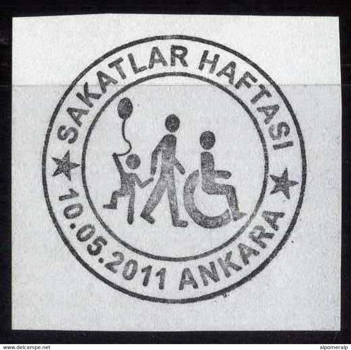 Week Of The Disabled, Türkiye 10/05/2011 Postmark - Otros & Sin Clasificación