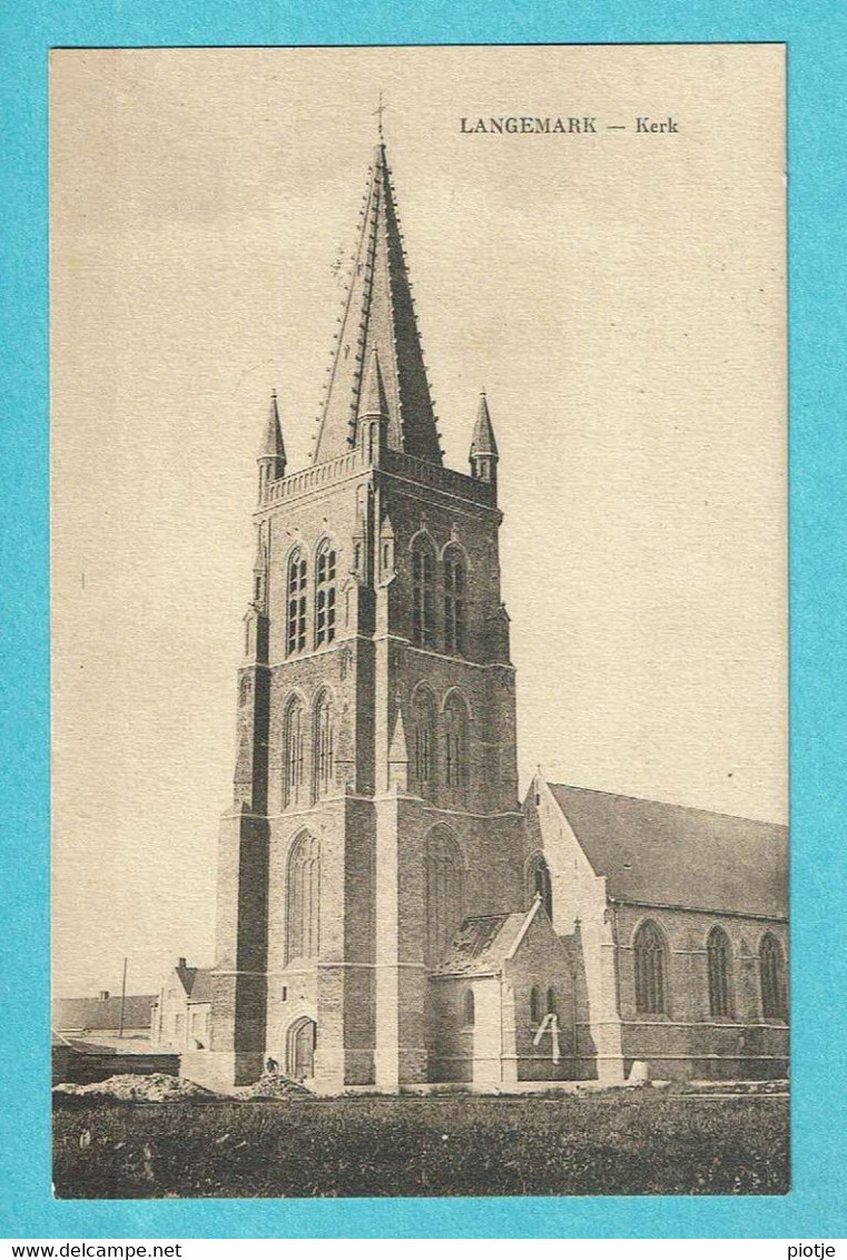 * Langemark - Langemarck (West Vlaanderen) * Kerk, église, Church, Kirche, Old, Rare, Unique - Langemark-Poelkapelle