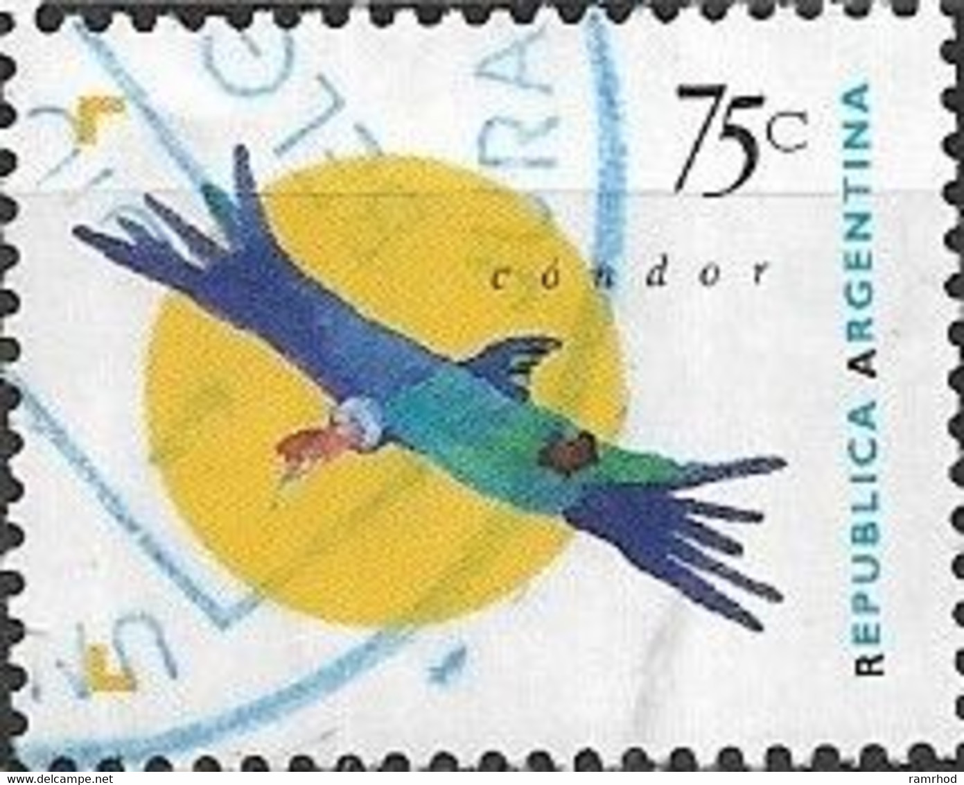 ARGENTINA 1995 75th Anniversary Of Argentine Presence In South Orkneys - 500p. - Chionis Alba (Bird) FU - Used Stamps