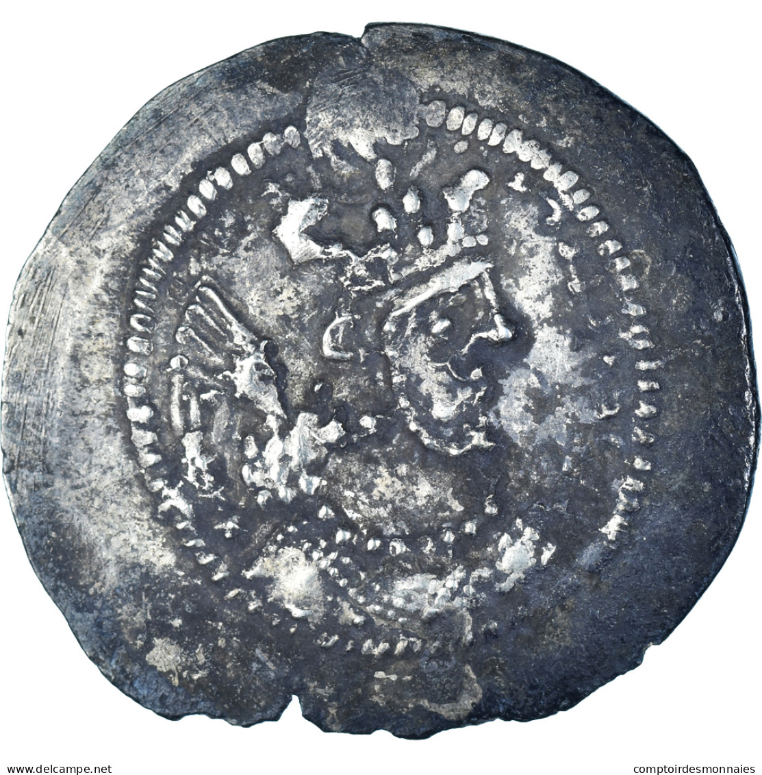 Monnaie, Royaume Sassanide, Yazdgard I, Drachme, Ca. 438-457, Ravy, TTB+, Argent - Orientales