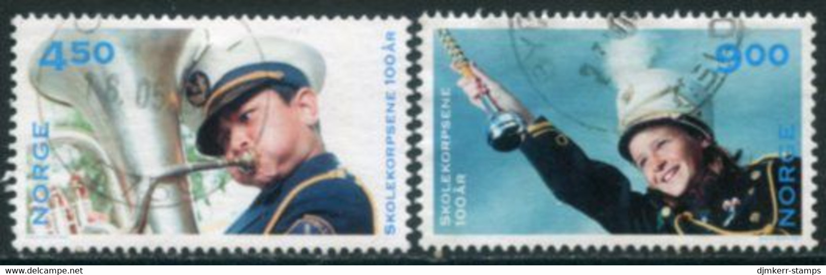 NORWAY 2001 School Wind Bands Used.  Michel 1385-86 - Used Stamps