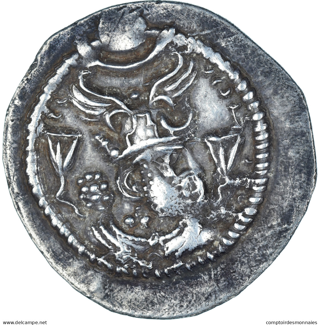 Monnaie, Royaume Sassanide, Peroz I, Drachme, Ca. 459-484, TTB, Argent - Orientales