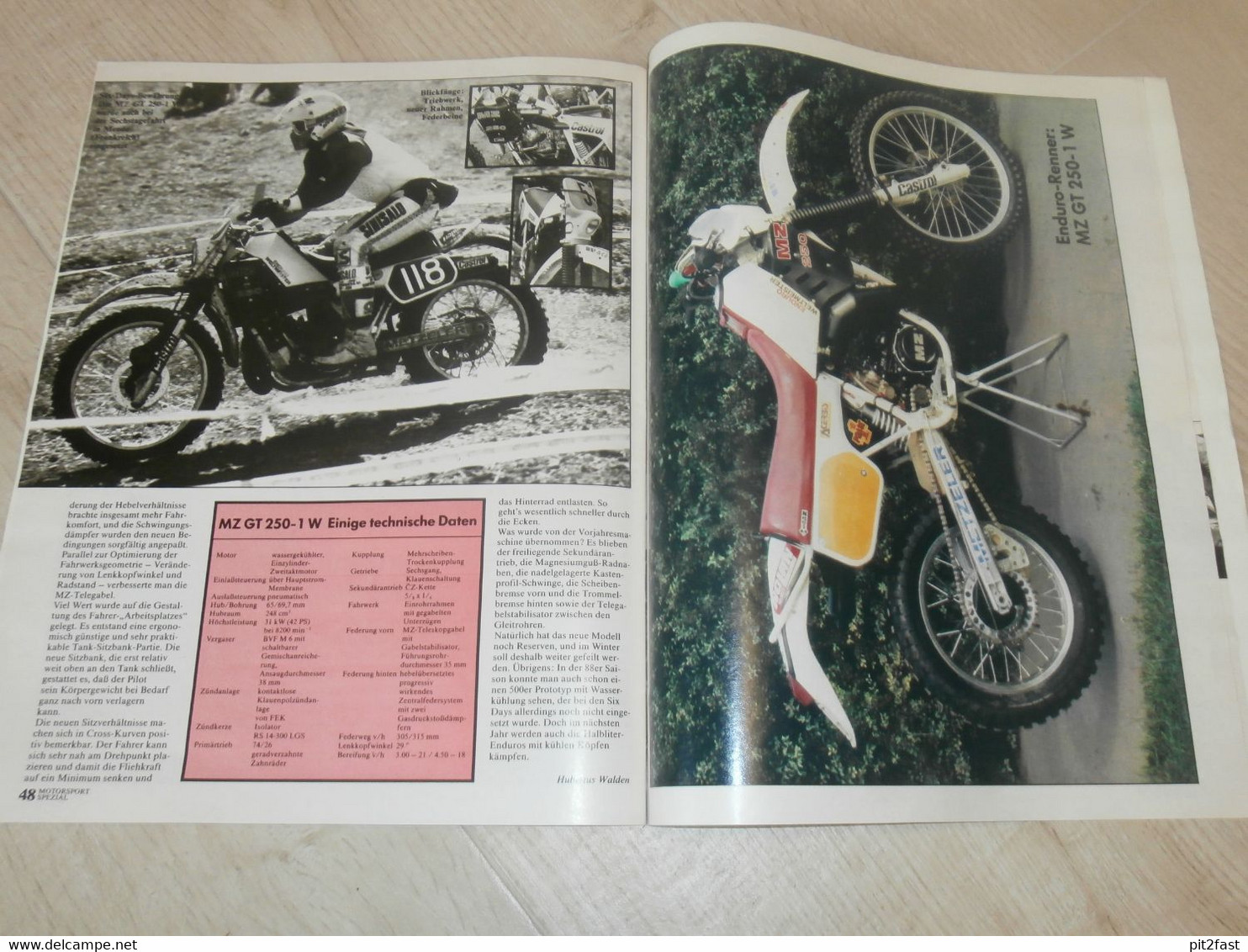 Motorsport Spezial 1988 , Six Days Enduro , Bergring Teterow , ETZ 251 , Trial Woltersdorf , ADMV , Wartburg , MZ GT 250