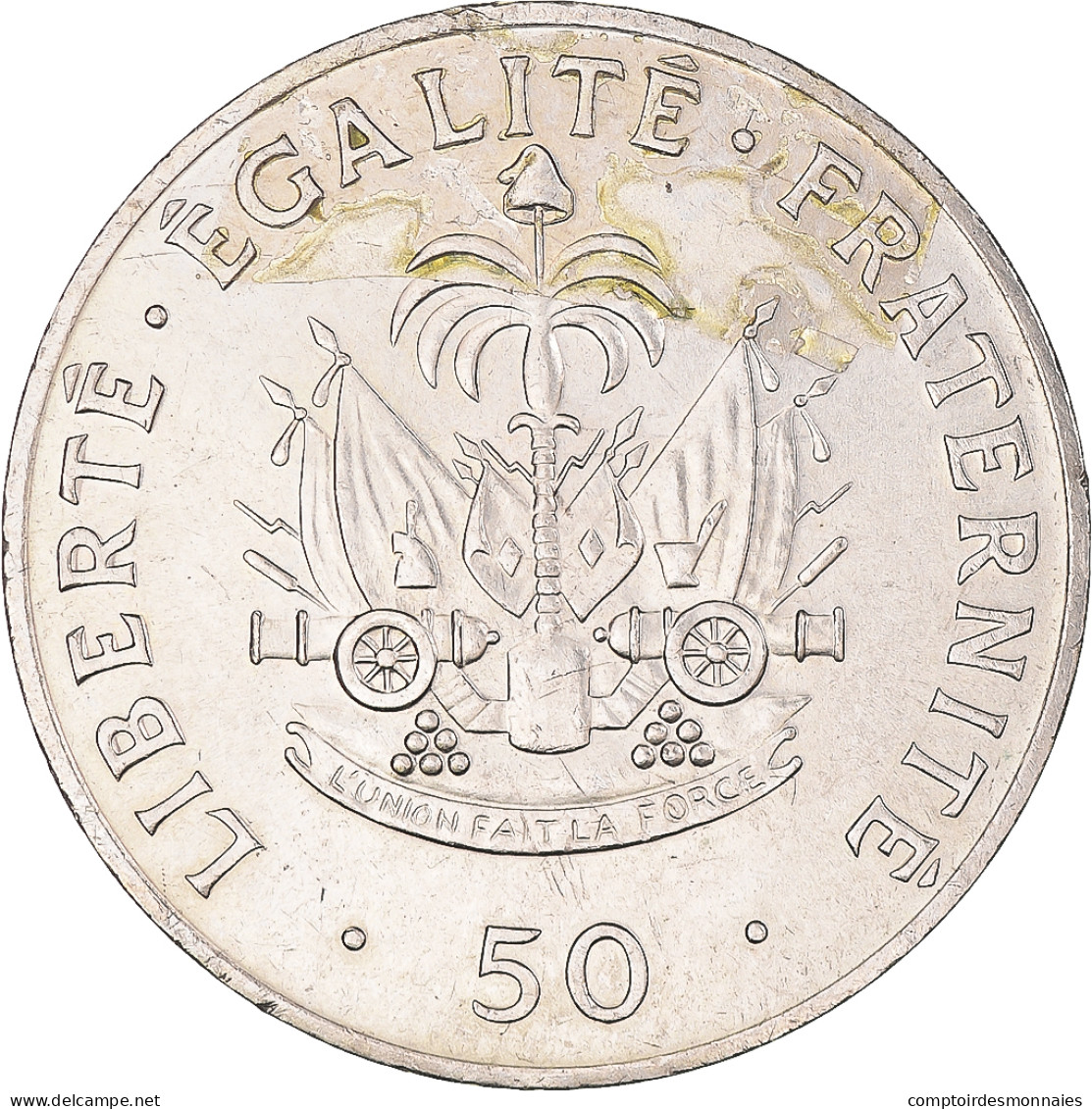 Monnaie, Haïti, 50 Centimes, 1991, TTB, Cupro-nickel, KM:153 - Haití