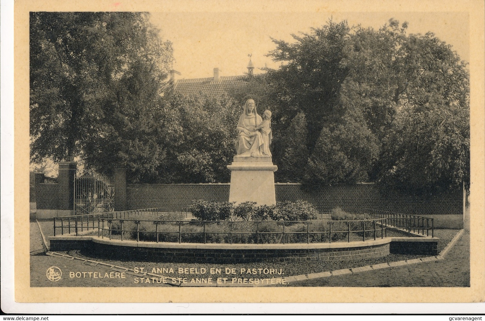 BOTTELAERE   ST ANNA BEELD EN DE PASTORIJ       2 SCANS - Merelbeke