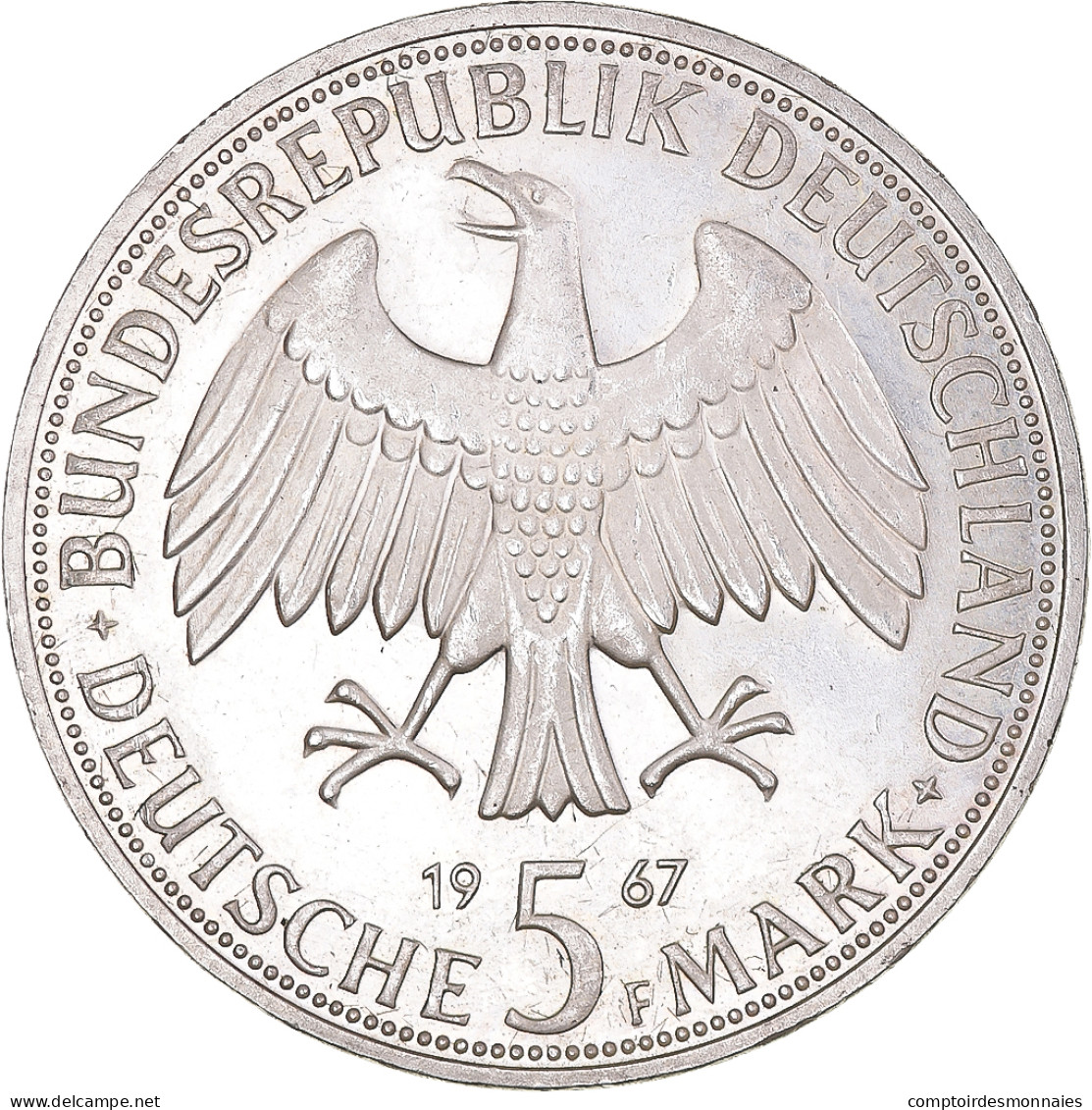 Monnaie, République Fédérale Allemande, 5 Mark, 1967, Stuttgart, Wilhelm And - Commemorations