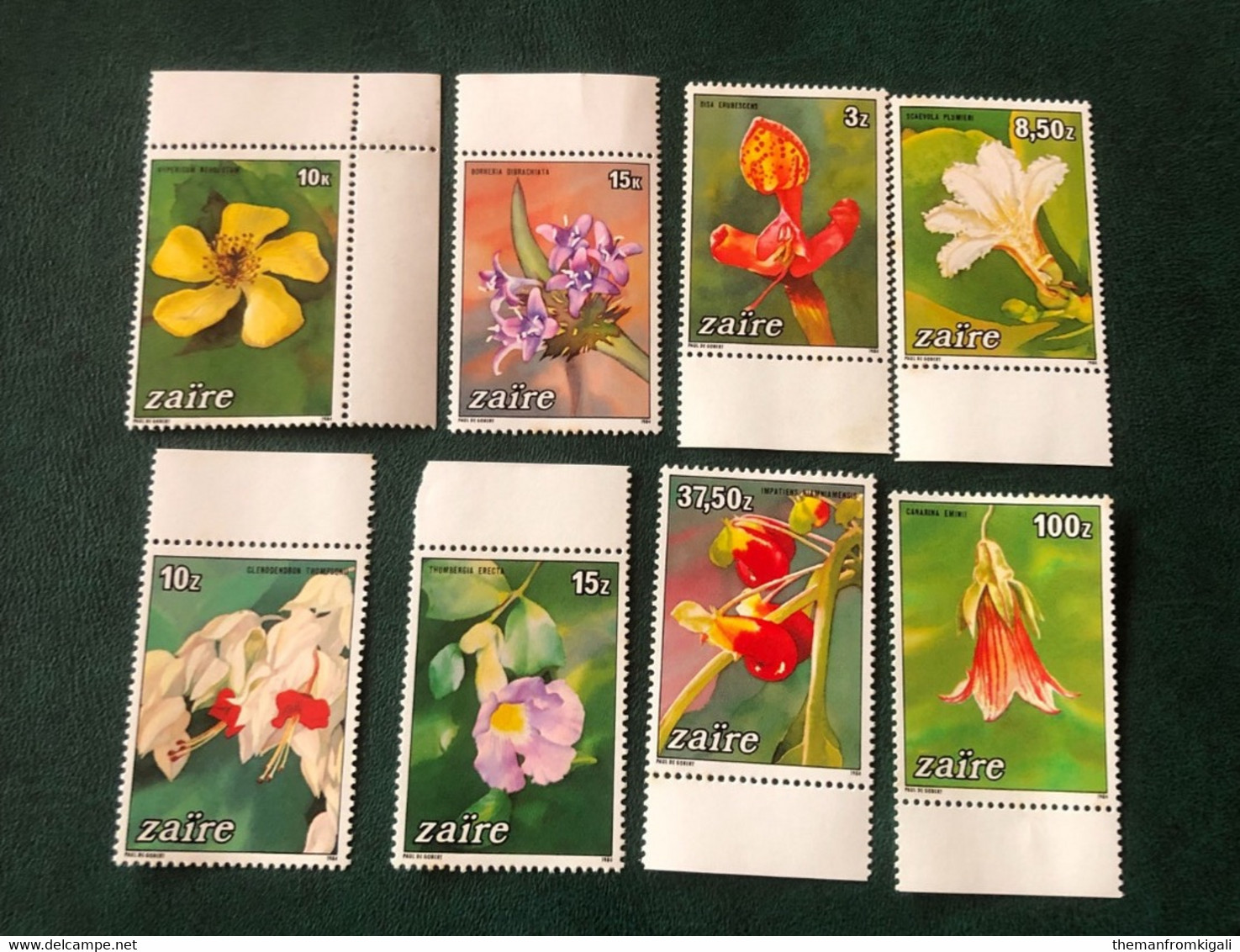 Congo DRC/Zaire 1984 - Flowers - Ungebraucht