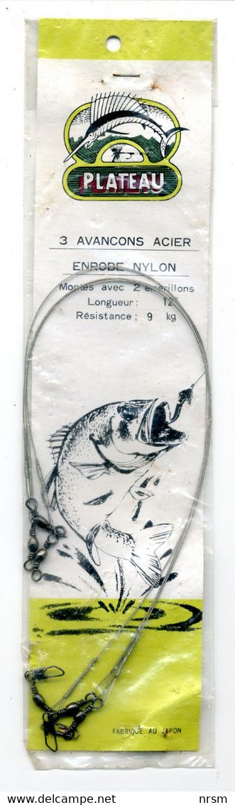 Matériel De Pêche / Collection Thème Pêche / Ancien Sachet D'avançons Marque : Plateau - Pêche