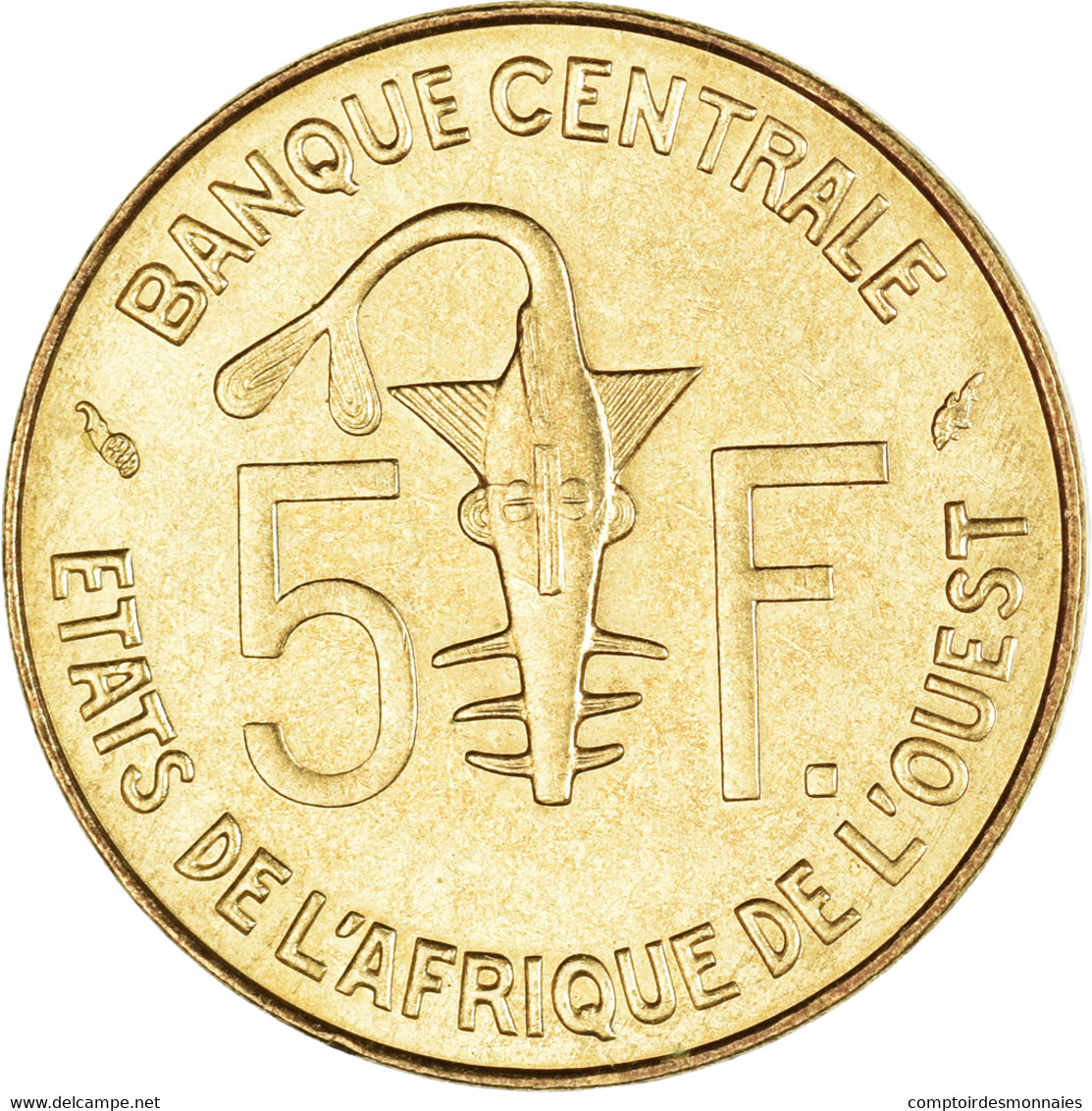 Monnaie, Communauté économique Des États De L'Afrique De L'Ouest, 5 Francs - Ivoorkust