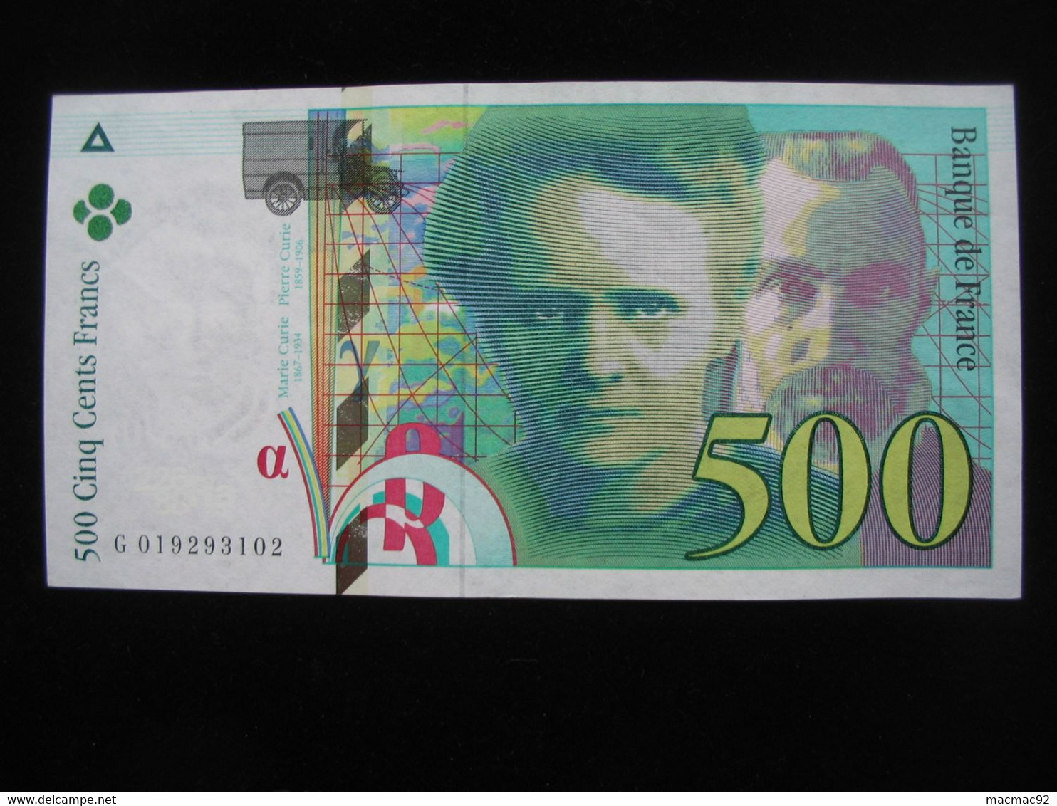 500 Francs  - Pierre Et Marie CURIE 1994   **** EN ACHAT IMMEDIAT **** - 500 F 1994-2000 ''Pierre En Marie Curie''