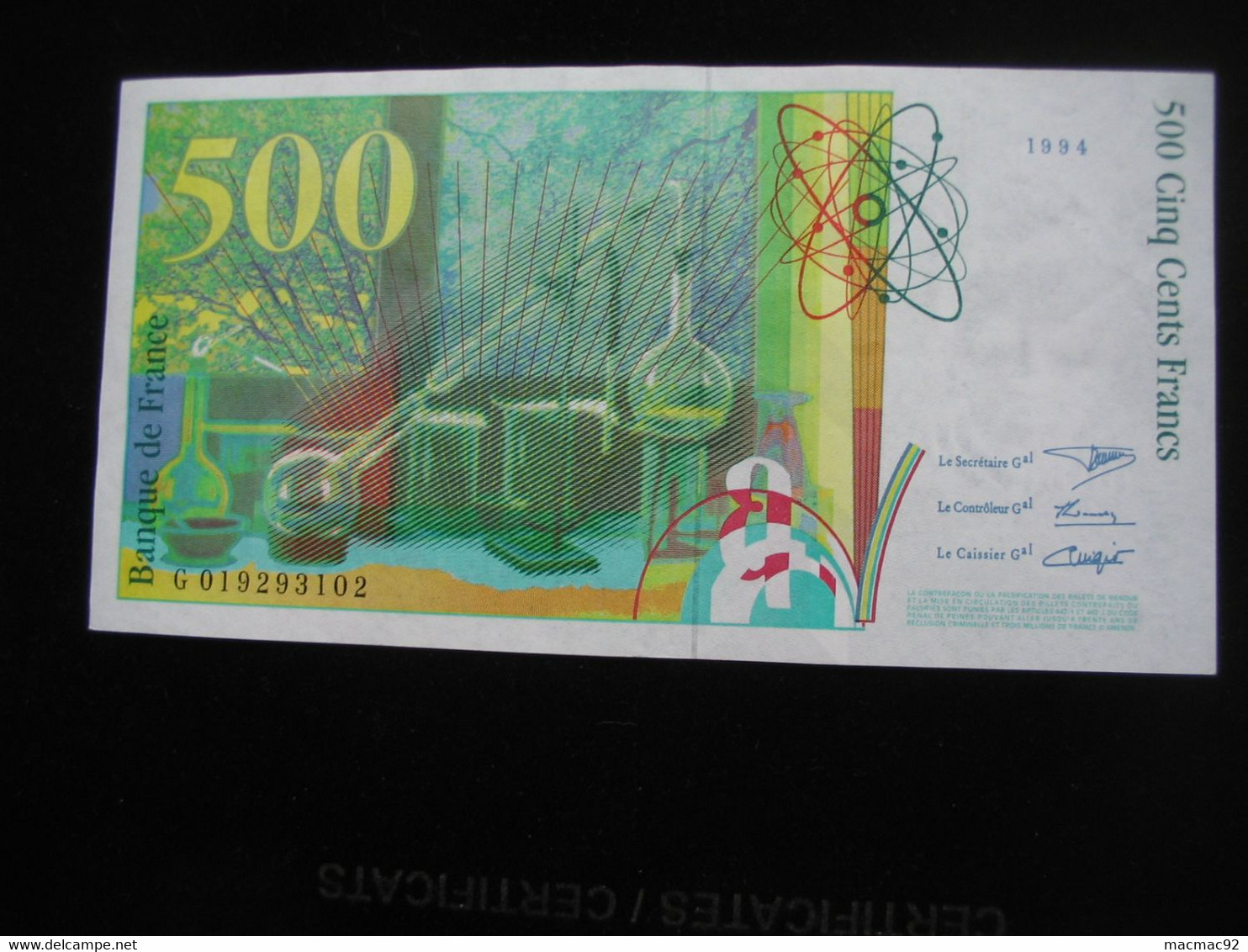 500 Francs  - Pierre Et Marie CURIE 1994   **** EN ACHAT IMMEDIAT **** - 500 F 1994-2000 ''Pierre En Marie Curie''