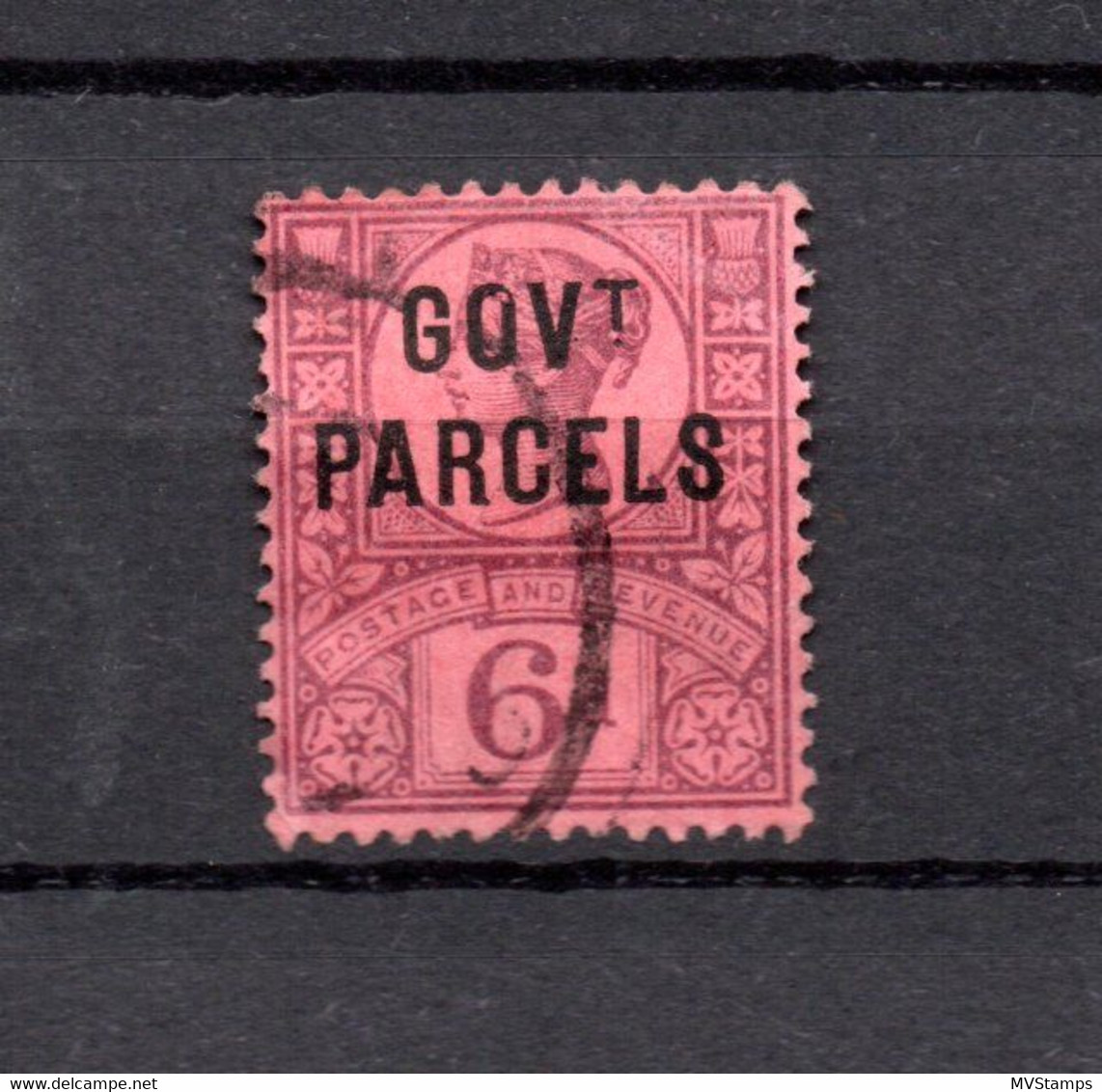 UK 1887 Old 6 P. Overprinted Govt Parcels Stamp Nice Used - Service