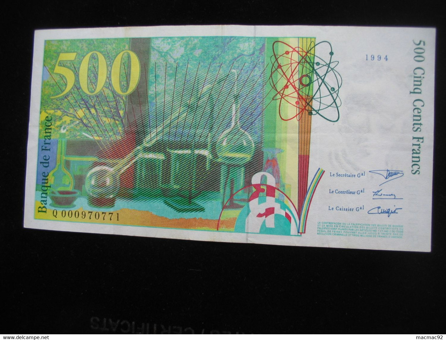 500 Francs  - Pierre Et Marie CURIE 1994   **** EN ACHAT IMMEDIAT **** - 500 F 1994-2000 ''Pierre En Marie Curie''