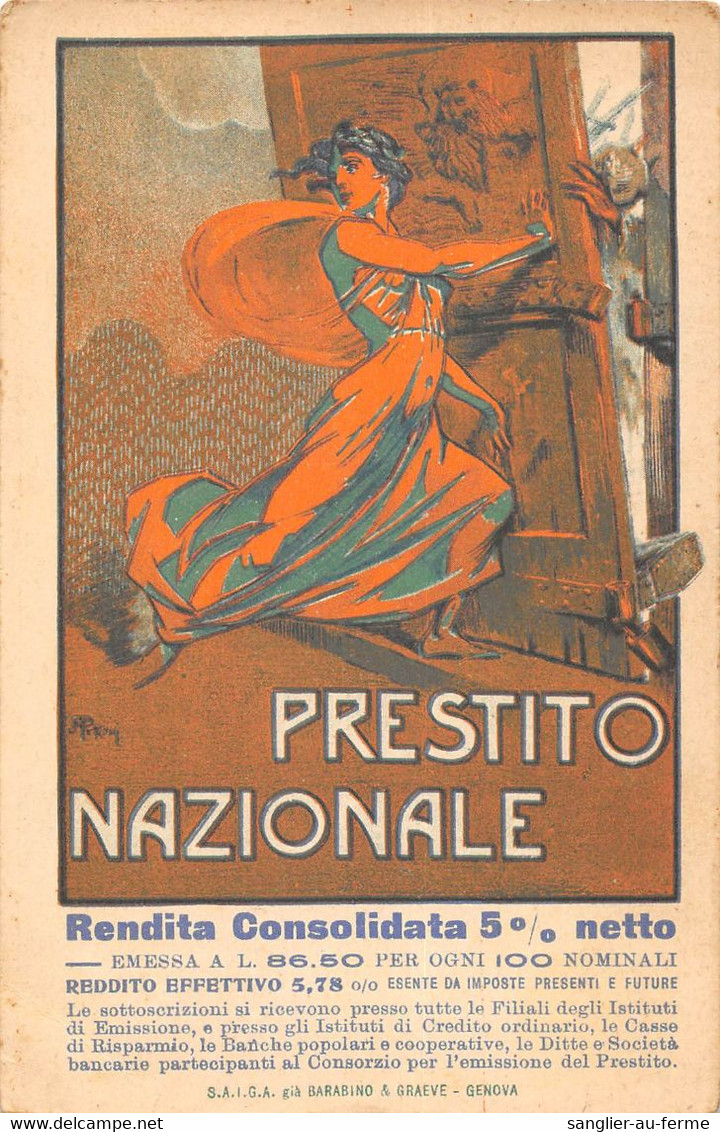 CPA GUERRE / ITALIE / ILLUSTRATEUR SIGNE ANDRE PETRONI PRESTITO NAZIONALE - Guerra 1914-18