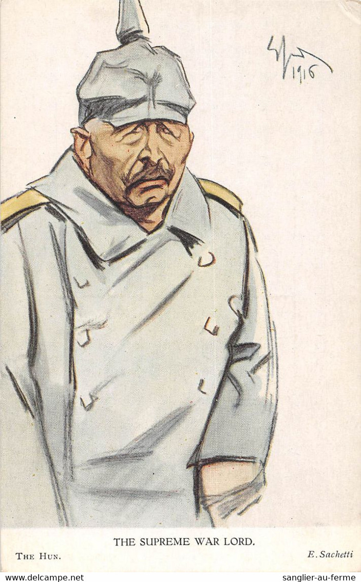 CPA GUERRE / ITALIE / ILLUSTRATEUR SIGNE ENRICO SACHETTI THE SUPREME - Weltkrieg 1914-18