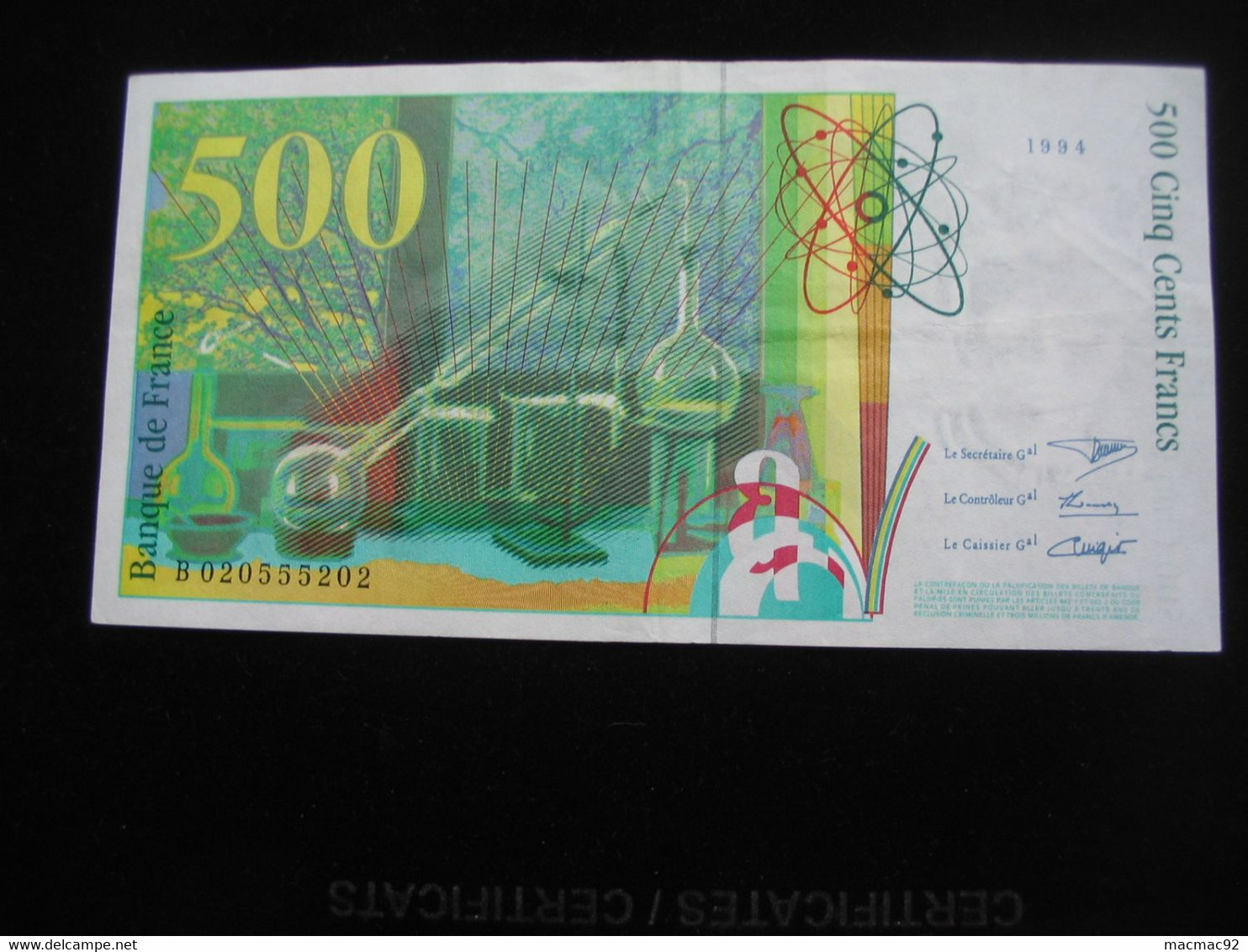 500 Francs  - Pierre Et Marie CURIE 1994   **** EN ACHAT IMMEDIAT **** - 500 F 1994-2000 ''Pierre Et Marie Curie''