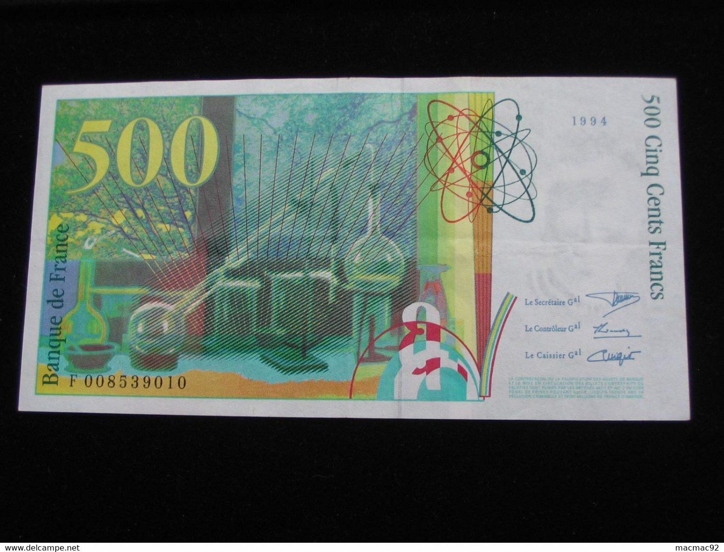 500 Francs  - Pierre Et Marie CURIE 1994   **** EN ACHAT IMMEDIAT **** - 500 F 1994-2000 ''Pierre Et Marie Curie''