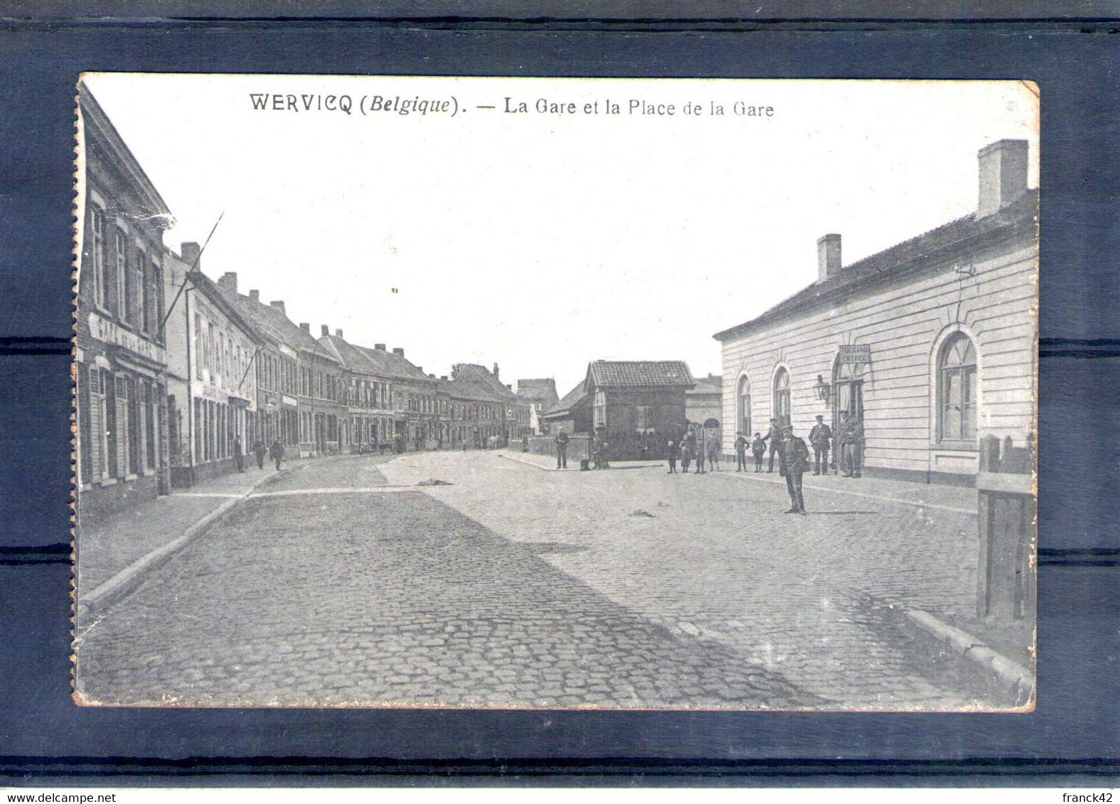 Belgique. Wervicq. La Gare Et La Place De La Gare - Wervik