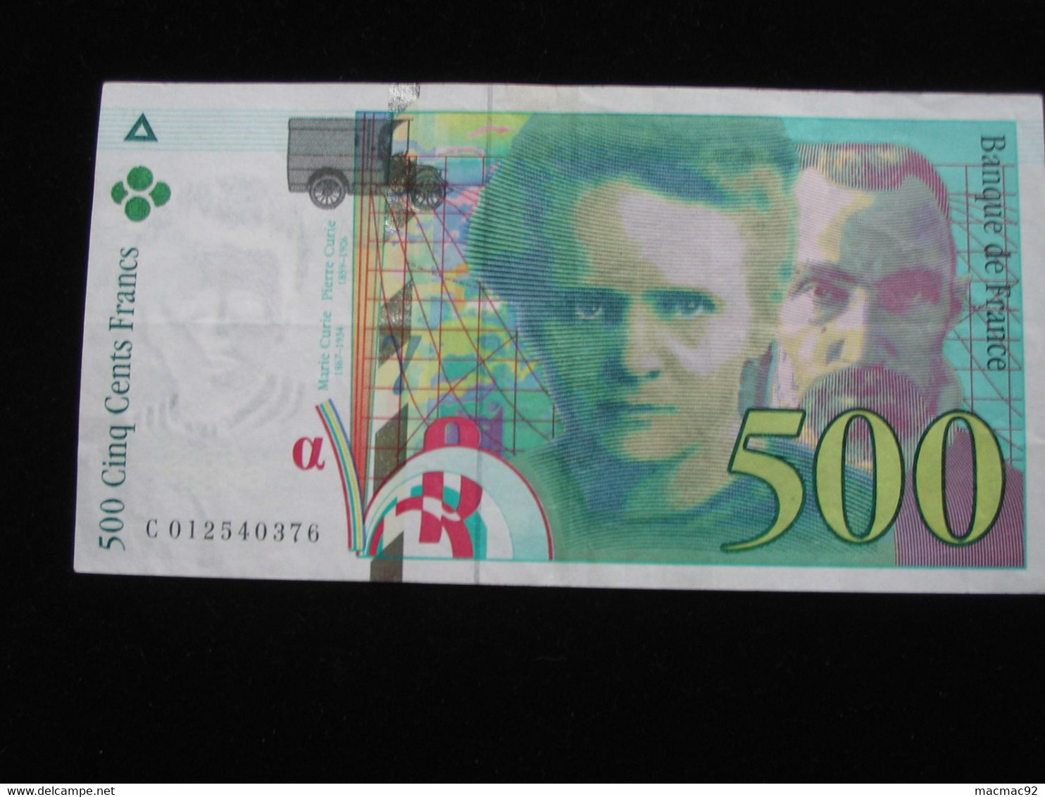 500 Francs  - Pierre Et Marie CURIE 1994   **** EN ACHAT IMMEDIAT **** - 500 F 1994-2000 ''Pierre Et Marie Curie''