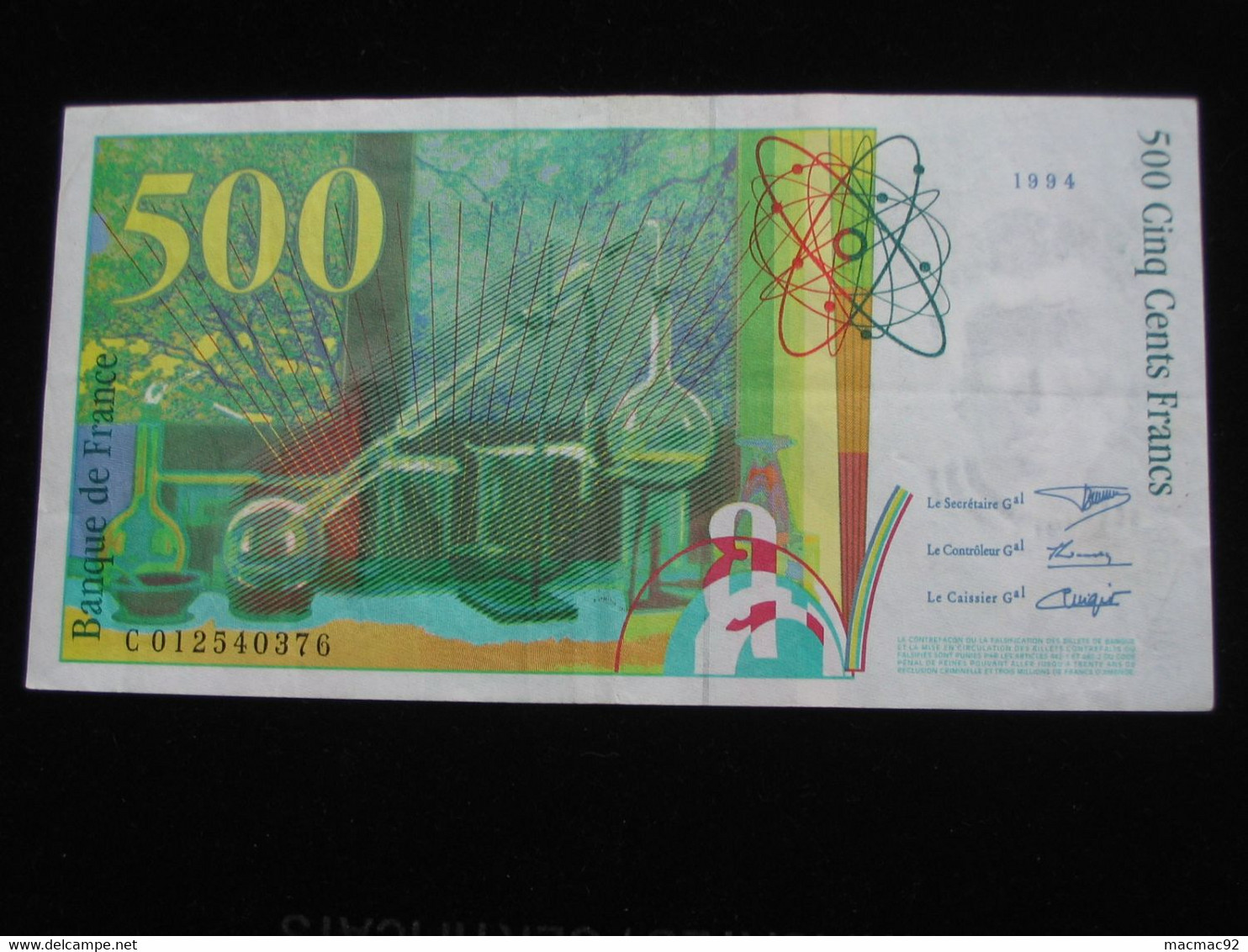 500 Francs  - Pierre Et Marie CURIE 1994   **** EN ACHAT IMMEDIAT **** - 500 F 1994-2000 ''Pierre Et Marie Curie''
